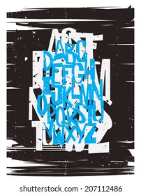Hand drawing alphabet