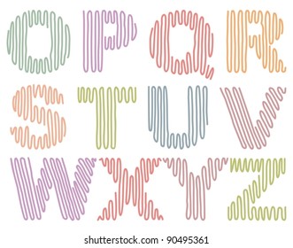 Hand drawing alphabet