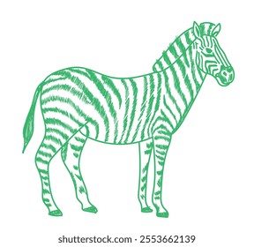 Hand drawing animal vector illustration. Animal illustrations sketch