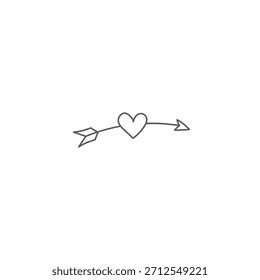 Hand drawing arrow. hand-drawn arrow isolated on white background. vector curved arrow. Sketch doodle style arrow. Collection of direction pointer.