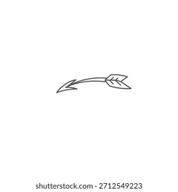 Hand drawing arrow. hand-drawn arrow isolated on white background. vector curved arrow. Sketch doodle style arrow. Collection of direction pointer.