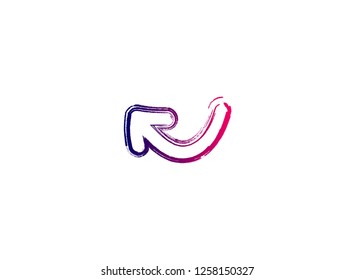 hand drawing arrow symbol