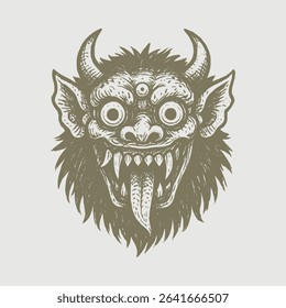 Hand drawing barong balinese protector