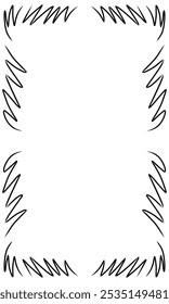 Hand drawing border frame  vector
