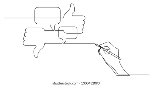 hand drawing business concept sketch of social media discussion