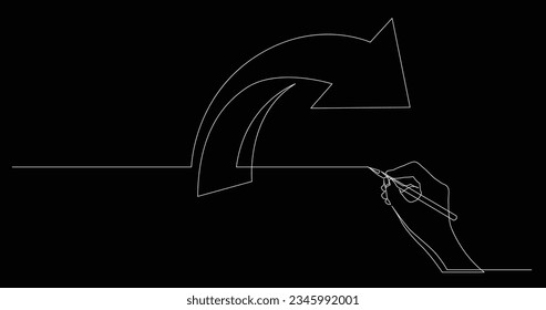 hand drawing business concept sketch of arrows