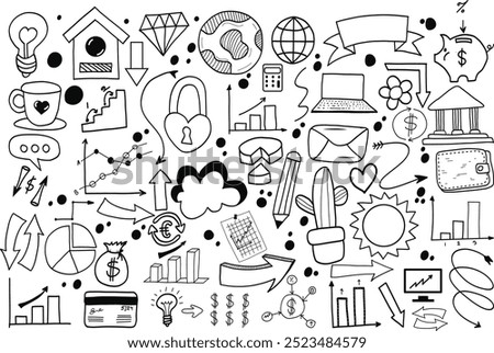 Hand Drawing Business Elements Illustration