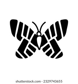 Hand drawing butterfly in black and white, suitable for butterfly logos, butterfly silhouettes.