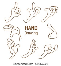 hand drawing cartoon