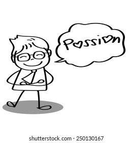 hand drawing cartoon business concept illustration
