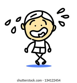 hand drawing cartoon emotions