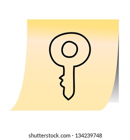 hand drawing cartoon on paper note stickers eps10