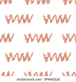Hand Drawing  chalk Zigzag Pattern