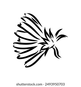 Handzeichnung einer Zichorienblüten-Vektorgrafik