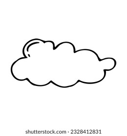 Hand drawing of a cloud