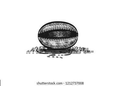hand drawing of coffee bean logo Designs Inspiration Isolated on White Background