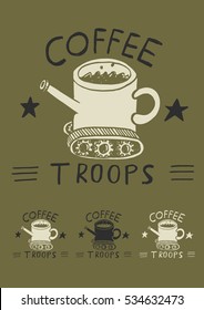 Hand Drawing Coffee Shop Logo  Idea 
