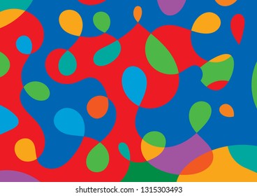hand drawing colorful geometric background