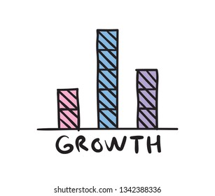 hand drawing column chart design