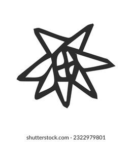 hand drawing complex flower or mandala art