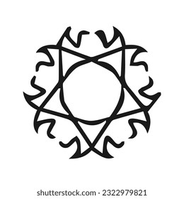 hand drawing complex flower or mandala art