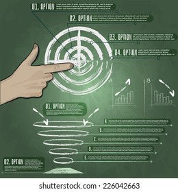 Hand drawing concept sales and graphics for drawing video. EPS 10