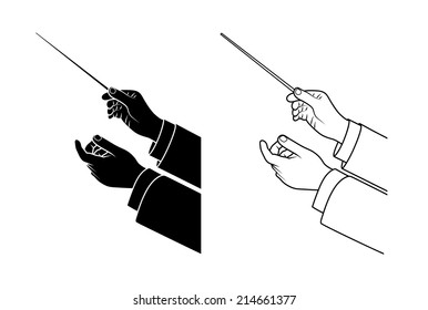 hand drawing conductor