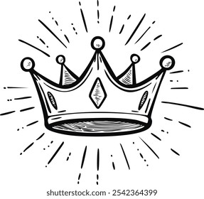Hand Drawing Of A Crown
