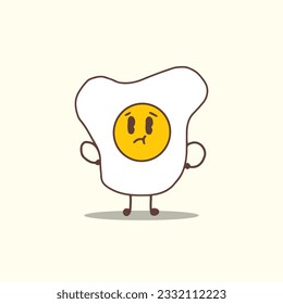 HAND DRAWING CUTE CHARACTER BREAKFAST DESIGN VECTOR ELEMENT