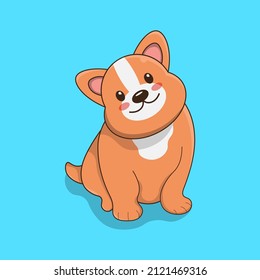 Hand Drawing of Cute Dog Illustration