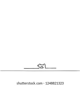 Hand drawing with a dog. Template for design, cards, banners.