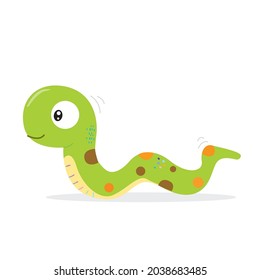 Hand drawing doodle cute snake vector illustration for t-shirt ,card, poster design for kids. Vector illustration design for fashion fabrics, textile graphics, prints, Cute snake cartoon