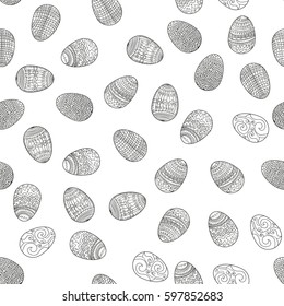 Hand drawing. Doodle. Happy easter. For your design.