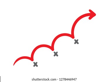 hand drawing economic advance vector