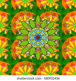 Hand drawing with elegant element on a background. Vector illustration.