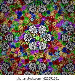 Hand drawing with elegant element on a background. Vector illustration.