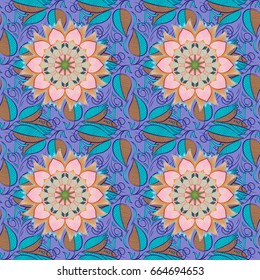 Hand drawing with elegant element on a background. Vector illustration.