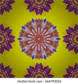 Hand drawing with elegant element on a background. Vector illustration.