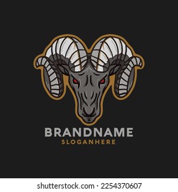 Hand Drawing Esport Style Illustration Ram Design
