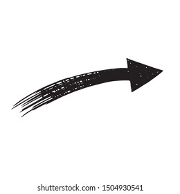 hand drawing fast arrow sign. sketch arrow symbol.eps
