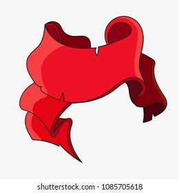 Hand drawing the flag. Vector illustration. On an isolated background.