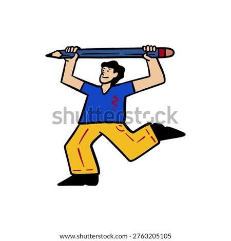 hand drawing flat illustratin for design, website, icon, template, social media, asset, etc