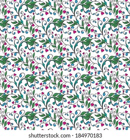 Hand drawing floral background