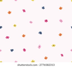 Hand drawing floral seamless