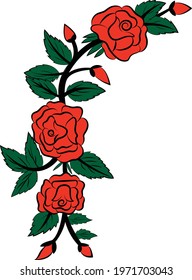 Hand Drawing Flower Design  Vector
