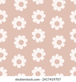 Hand drawing flowers seamless pattern print design. Vector illustration design for fashion fabrics, textile graphics and prints.	