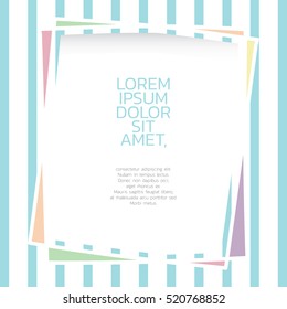 Hand drawing frame color line.