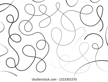 hand drawing free lines vector