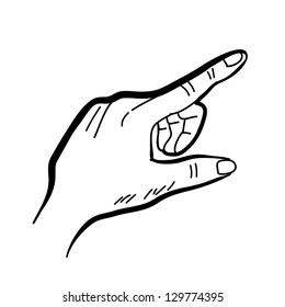 hand drawing freehand sketch hand vector for design