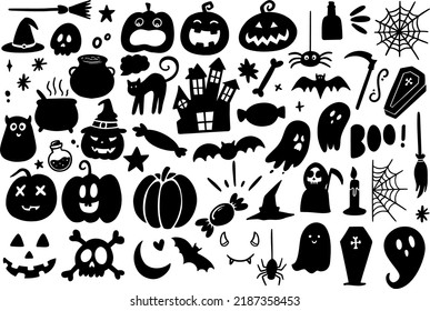 Hand drawing Halloween Doodle vector graphic design illustration. Great design for book cover, postcard, cut file, t shirt print or poster. svg